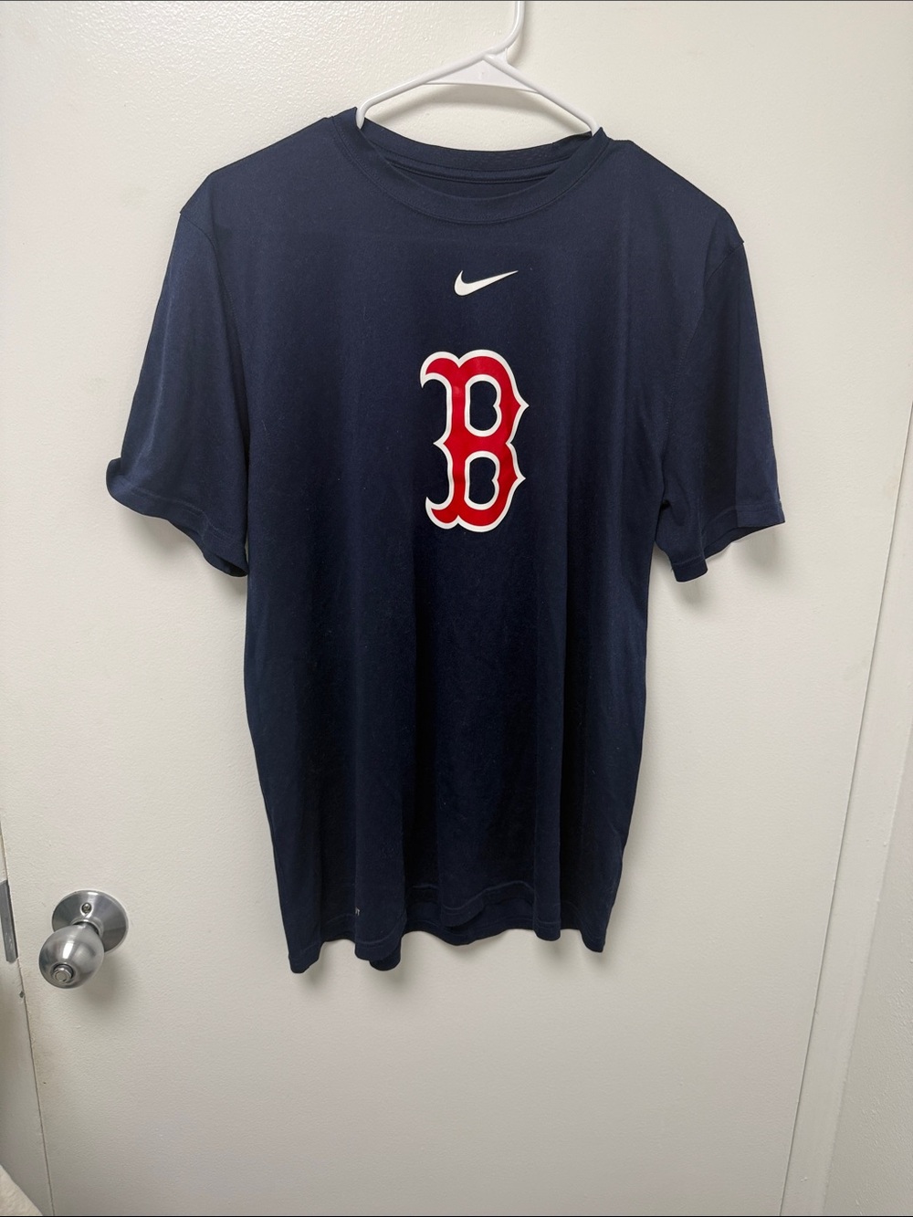 Nike Red Sox Navy Tee with Red & White 'B' Logo